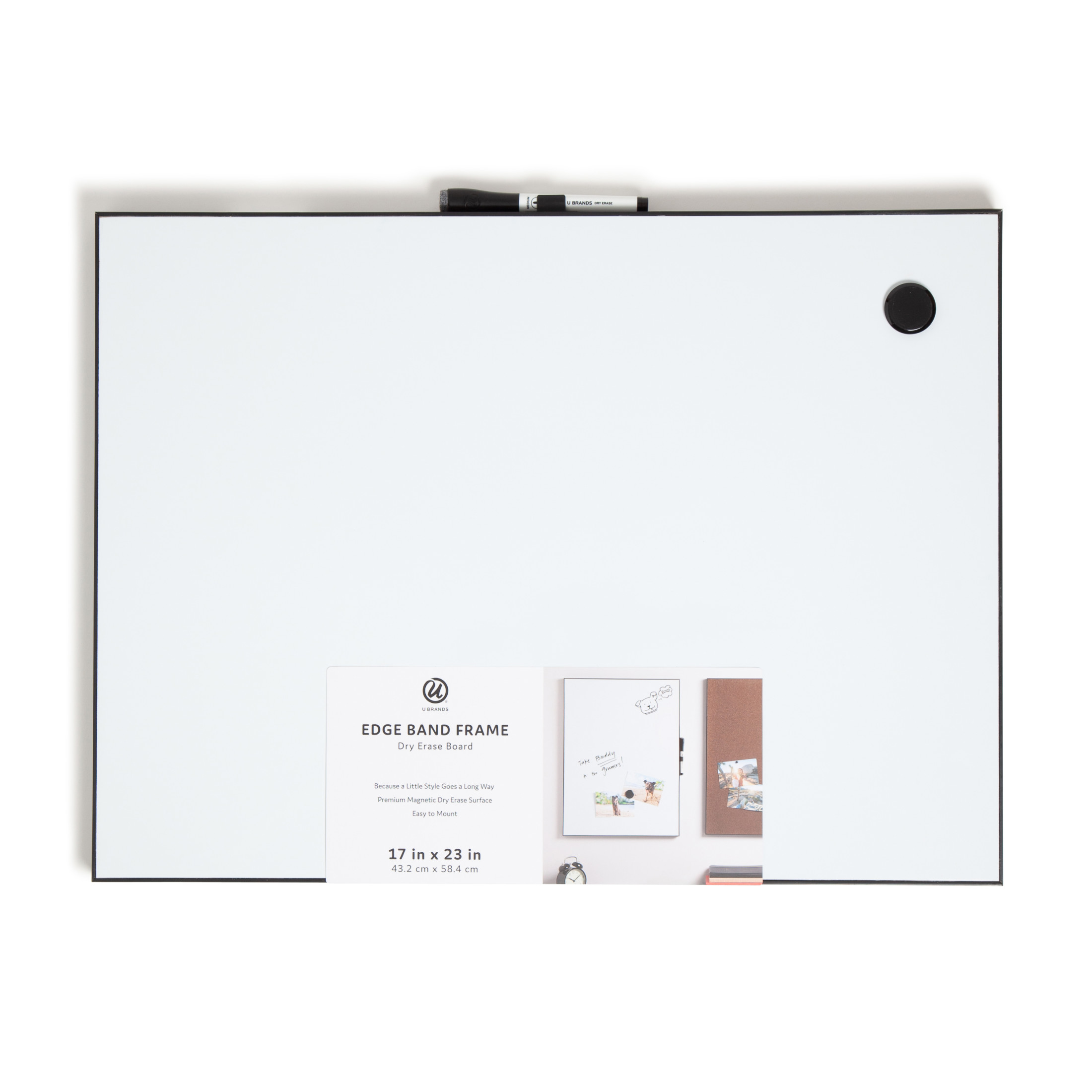 U Brands Magnetic Dry Erase Whiteboard, 23x17" photo 7