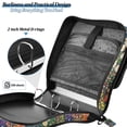 thumbnail image 4 of FORMRS Zipper Binder with Shoulder Strap 2-inch Ring 500 Sheet Capacity File Bag, White Floral Garden, 4 of 5