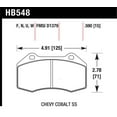 thumbnail image 3 of Hawk 07-10 Chevy Cobalt w/Brembo Front Calipers DTC-30 Front Race Pads Fits select: 2016 MAZDA MX-5 MIATA, 2008-2010 CHEVROLET HHR SS, 3 of 4