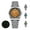 AD2512 orange, variant on 36mm Men's Classic Watch, Analog Quartz with Sapphire Crystal & 100m Water Resistance, Japanese VH31 Sweep Second & BGW9 Luminous, Stainless Steel, AD2512