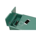 thumbnail image 5 of Bowery Hill Traditional Chairside Table with Power in Antique Teal Green, 5 of 11