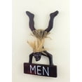 thumbnail image 3 of Wooden Handmade Primitive Tribal Statue Men Bathroom Restroom Sign Wall Hanging Sculpture Tiki Bar Handcrafted Unique Gift Decor Figurine Hand Carved, 3 of 3