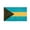 Bahamas 3x5 ft Polyester Flag, variant on AGAS Bahamas Stick Flag 12x18 inch mounted onto 24 inch Wood Pole - Printed Single Sided on Polyester - Stitched Edges - Mini Bahamas Flag - Bahamas National Flag BS Flag