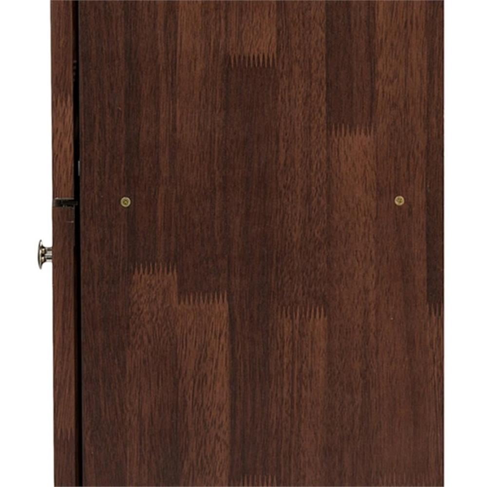 Baxton Studio Fernanda Modern 4-Door Oak Brown Wooden Shoe Cabinet