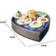 thumbnail image 2 of Floating Tray,Luxury Floating Table and Bar,Adult Pool Float for Sandbenches, Spas and Parties, Available (Heart), 2 of 5