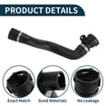 thumbnail image 4 of Manguera del radiador Unique Bargains No.17127509963 para BMW X5 2003-2006 Goma bajante negra 1 Pc, 4 of 6