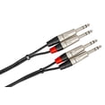 thumbnail image 3 of Hosa HSS-005X2 Dual REAN Cable de interconexión estéreo TRS Pro de 1/4 pulgadas, 5 pies, 3 of 4