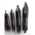 thumbnail image 2 of 6pcs Solid Carbide Center Drills Tialn Coated #1,#2,#3,#4,#5,#6, 530-CTN, 2 of 3