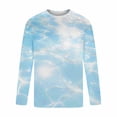 thumbnail image 4 of Rvwovn Men's Moisture Wicking Abstract Paint Long Sleeve Top, Breathable Workout Gym Running Raglan Shirt, 4 of 5