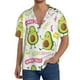thumbnail image 1 of Fotbe Avocado Work Out Camisa Estampada de Manga Corta para Hombre, Casual de Verano, Estilo Playero, Sin Arrugas-Medium, 1 of 5