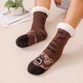 thumbnail image 3 of ZELVINN Thick Fleece Lined Slipper Socks with Funny Pattern for Women Men Nonslip Grippers Warm Winter Floor Socks for Co, 3 of 13
