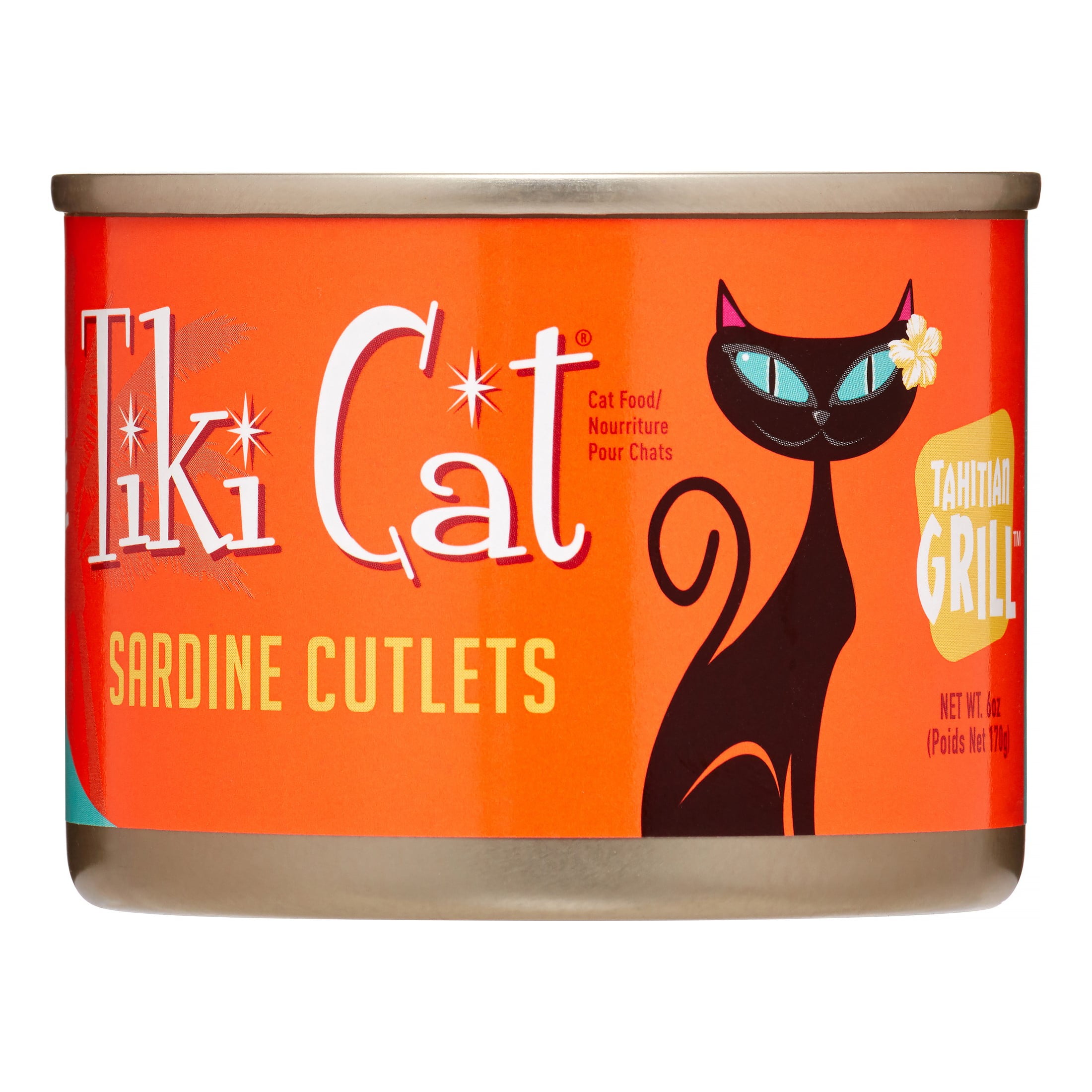 (8 Pack) Tiki Cat Tahitian Grill Sardine Wet Cat Food, 6 oz. Cans