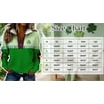 thumbnail image 4 of St Patrick Sweatshirts For Women Half Zip Long Sleeve Lapel Print Pullover Tops Casual Holiday Clothes (L, Green), 4 of 9