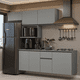 thumbnail image 1 of Cocina Integral Completa Modular Madesa Nice 240cm Gris 07, 1 of 10