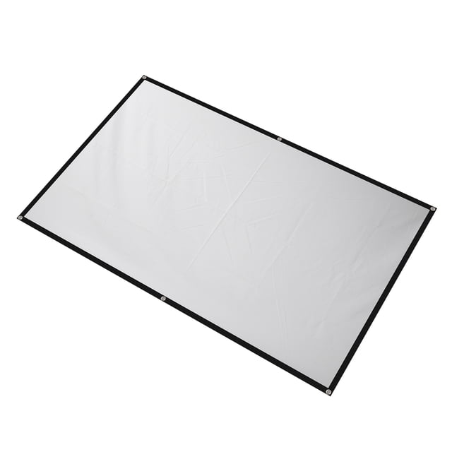 Household Projector Screen, Polyester High Density Easy Installation Foldable Stable Portable Projector Screen for Travel for Home Theater 60 Inch,72 Inch,84 Inch