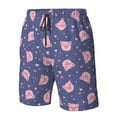 thumbnail image 5 of Naloa Cute Pig Men's Beach Shorts, Surfing shorts, Swim trunks, Quick Dry Swim Trunks for Surfing Beach Fun - XX-Large, 5 of 9
