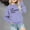 36-Purple, variant on YWDJ Girls Crewneck Oversized Sweatshirt Kids Fashion Long Sleeve Pullover Tops 1-12 Years Black 7-8T