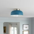thumbnail image 3 of Modern Close to Ceiling Light Fixture, Blue Ceiling Lamp for Living Room Bedroom Kitchen Foyer, Vintage Semi Flush Mount Ceiling Light, 3 of 7