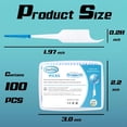 thumbnail image 3 of Dental Floss Threader, designed for deep cleaning with braces dental floss threader, soft silicone interdental brush, brace brush, 3 of 4