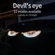 thumbnail image 3 of CAR Evil Ojes Advertencia Lámpara Del Automóvil Delantero Vidry Light Dynamic Devil Eye Sticuler 2 PCS LED USB 11 Modos para La, 3 of 9
