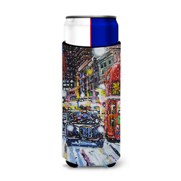 London Snow by Roy Avis Ultra Hugger for slim cans