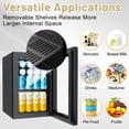 thumbnail image 5 of 24Can/0.9Cu Mini Refrigerator and Personal Beauty Cooler, Compact Beverage Fridge with Mirror for Beer,Wine, 5 of 7