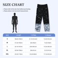 thumbnail image 2 of Mens Pajama Pants - Soft Sleep & Lounge Pants for Men, Abstract Glitter Sparkle Black Cuteness Casual PJ Bottoms Pants with Pockets, 2 of 5