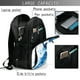 thumbnail image 4 of Balery Blue White Fluid Art Mochila con carga USB para hombre y mujer - Mochila impermeable y antirrobo para laptop con puerto USB para viajes, trabajo, 4 of 7
