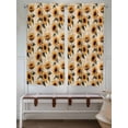 thumbnail image 6 of Bedroom Curtains 63 Inches length, Vintage Sunflower Window Treatment Curtain Drapes, Watercolor Summer Botanical Rod Pocket Curtain Panels for Living Room Kitchen, 42"x63", 2 Panels, 6 of 7