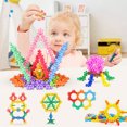 thumbnail image 3 of Lemical Kids 480 Pcs Building Toys Construction Plum Building Blocks Stem Toys Building Discs Sets DIY Interlocking Kits 3D Intelligence Educational Stacking creative Toys Boys Girls Birthday Gift, 3 of 7
