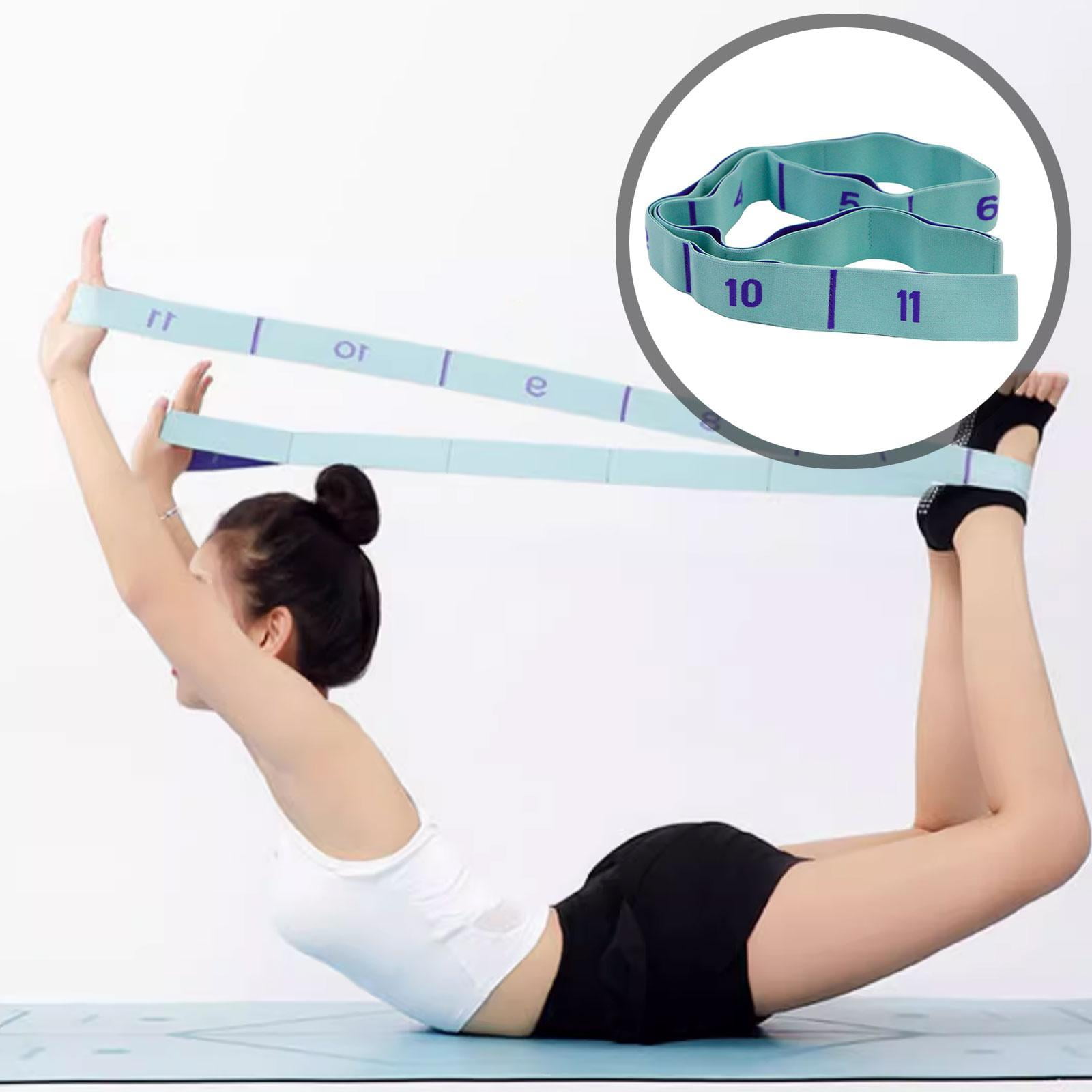 DimyFew Resistance Band Exercise Band Portable 11 Segment for Fitness Gym Stretching Blue