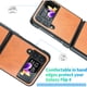 thumbnail image 3 of Funda de cuero plegable para teléfono móvil Samsung Galaxy Z FLIP 4, color marrón, 3 of 7