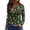 AH08_Green, variant on Lumtrix Womens Christmas Shirts Funny Print Top Crew Neck Long Sleeve Trendey Loose Fit Blousers Navy S
