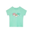 thumbnail image 2 of Squishmallows Girls Short Sleeve Snug Fit Sleep Top and Pants Pajama Set, 2-Piece, Sizes 4-10, 2 of 3
