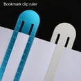 thumbnail image 5 of Straight Ruler 13cm Metric Bookmark Clip Ruler, Grey, 5 of 6