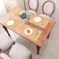 thumbnail image 6 of YFYANG Washable Heat-Resistant Placemats, 70% PVC/30% Polyester, Orange Geometric Pattern Kitchen Table Mat, 12" x 18" 1 Pcs, 6 of 6