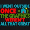 thumbnail image 3 of CafePress - Went Outside Graphics Weren't Great Dark T Shirt - Men's Classic Graphic Cotton T-Shirt, 3 of 4