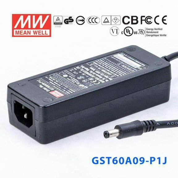 Mean Well GST60A09-P1J Power Supply 54W 9V