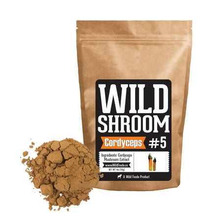 Cordyceps Mushroom - Wild Foods Cordyceps Sinensis Mushroom Powder Extract | Superfood Mushroom Powder Extracts 10:1 - 2oz