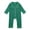 Green, variant on Toddler Girl Boy Silk Pajamas Rompers Button Down Blouse Long Sleeve Satin Pj's Jumpsuit Onesie Baby Classic Nightwear, 12-18 Months