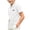 White, variant on BFHHYA Boys Short Sleeve Golf Shirts with Chest Pocket Lightweight Classic Collar Henley Shirts Casual Tops for Daily or School 2-15 Years