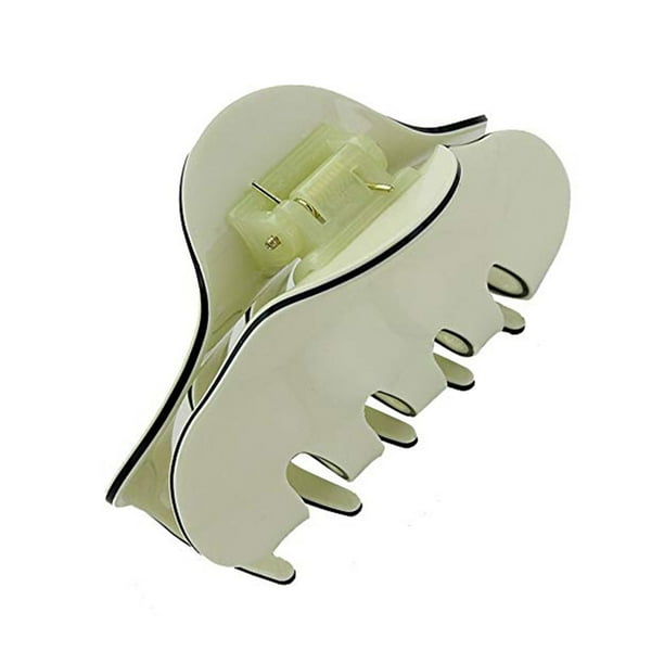 Pinza para El pelo con Garra de pulpo Qarigey accesorio de horquilla diseño curvo beige