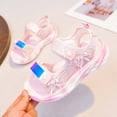 thumbnail image 2 of Weebloom Kids Toddler Girl Sandals Versatile With Adjustable Strap Sole Lightweight Beach Footwear Comfort Hook & Loop Summer Shoes Beach Walking Sandal, 2 of 9