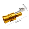 thumbnail image 3 of Car Modified Turbine Whistle Exhaust Pipe Sound Simulator for Enhanced Engine Performance, Adjustable Sound Control, Easy Installation, Fits Most Vehicles Akmoler | Metal, Gold, 3 of 8