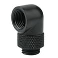 thumbnail image 3 of Conector de tubo giratorio de 90 grados NikouMX de latón negro Plata, 3 of 8