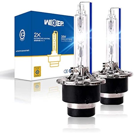 Sanlufa D2S Xenon HID Headlight Bulbs, 8000K 35W, 85122 66240 66040 66240CBI Replacement Headlamp for High Low Beam, 2 Pcs