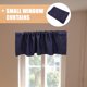 thumbnail image 4 of Luxshiny Valance Azul Con Estilo Rural Para Cocina Y Dormitorio Fácil De Poner, 4 of 7