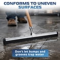 thumbnail image 6 of DSV Standard Uneven Surface Floor Squeegee 18’’, Double Foam Blade Garage Squeegee, Taper Pole Connection - Handle Sold Separately for Tiles, Concrete and Asphalt, 6 of 6