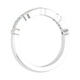 thumbnail image 2 of 1/5 Carat Diamond Wedding Band Ring in 10K White Gold (Ring Size 6), 2 of 6
