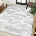 thumbnail image 2 of Grey Geometric Area Rugs for Living Room Washable Rugs Boho Moroccan Area Rug Soft Neutral Geometric Bohemian Carpet Distressed Indoor Rug for Bedroom Dining Room Office Foldable Nonslip Rug, 2 of 9